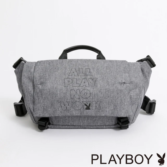 PLAYBOY 單肩背包 Play系列(灰色)