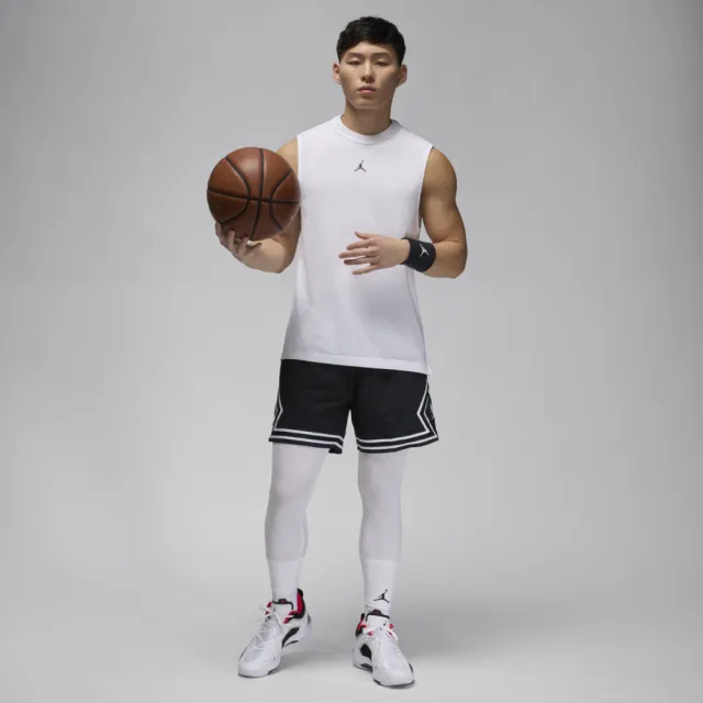 【NIKE 耐吉】AS M J DF SPRT SLVLS TOP 無袖 白色 短T 喬丹 籃球 運動 健身 男(FN5857-100 ∞)