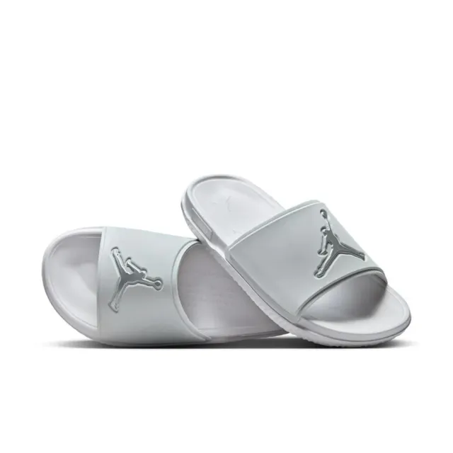 【NIKE 耐吉】JORDAN JUMPMAN SLIDE 拖鞋 男 運動 AJ 喬丹 白(FQ1598-002 ∞)