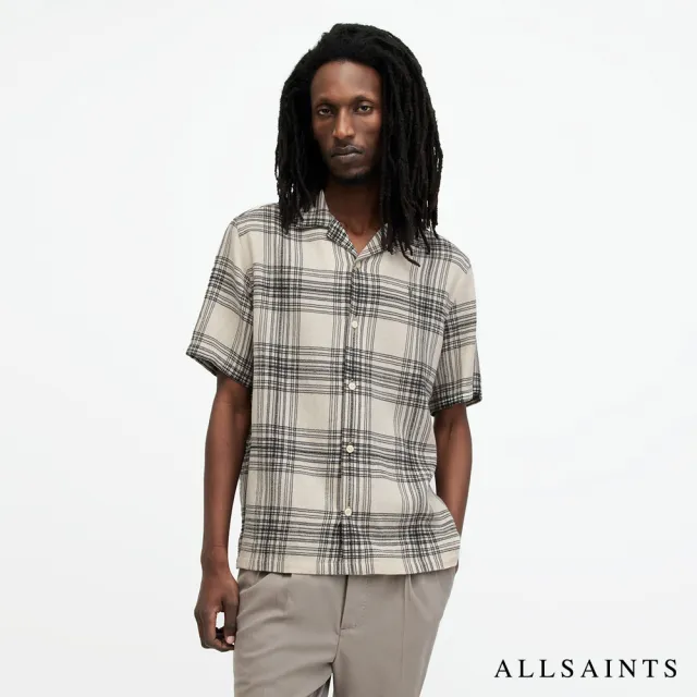 【ALLSAINTS】PADRES 公羊頭骨格紋夏威夷花襯衫 MS520Z(舒適版型)