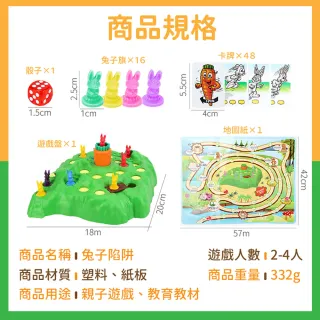 兔子陷阱(兔子越野賽 兔子桌遊 兒童桌遊)