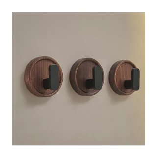 【zozo】買二送二 實木防掉掛勾(免打孔/附3M背貼/無痕掛勾/木頭掛勾/掛衣服)