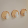 【zozo】買三送三 實木防掉掛勾(免打孔/附3M背貼/無痕掛勾/木頭掛勾/掛衣服)
