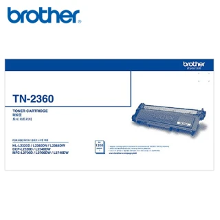 【brother】Brother TN-2360 黑色碳粉匣