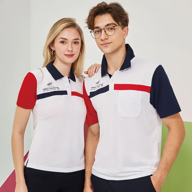 【Londa POLO】PK四角網眼女版短袖POLO衫(P247203白色)
