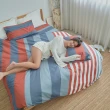 【BUHO布歐】雙人三件式床包枕套組(多款任選)