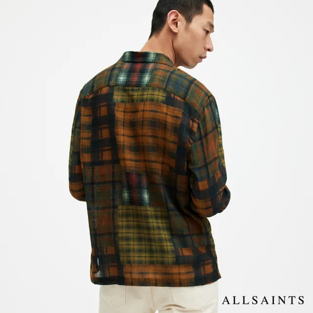 【ALLSAINTS】CARREAUX 寬鬆格紋長袖襯衫 MS218Z(舒適版型)