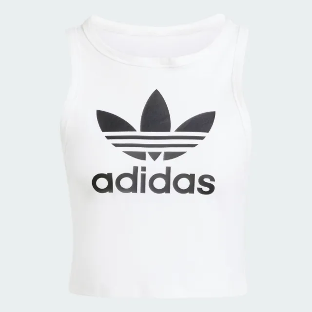 【adidas 愛迪達】運動服 女上衣 背心  TREFOIL TANK(IP0679)