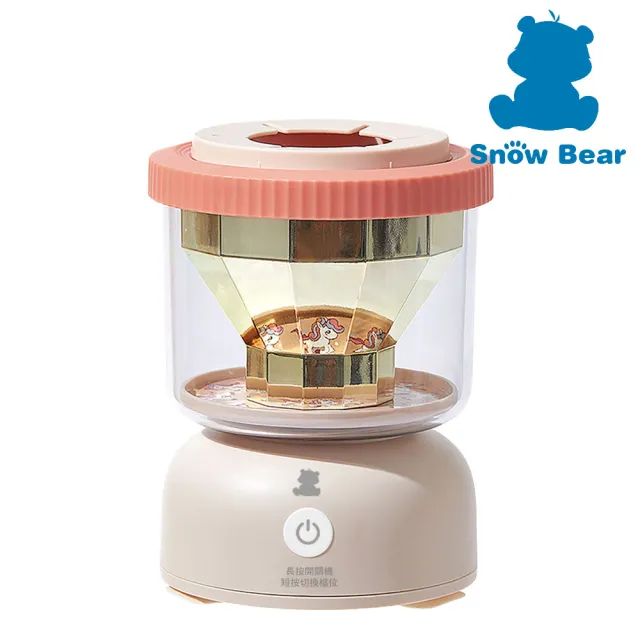 【SnowBear 韓國小白熊】智莉 充電型自動搖奶器(減少氣泡不脹氣/可愛旋轉小馬好吸睛)