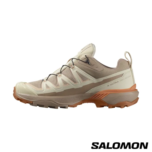 【salomon官方直營】女 X ULTRA 360 EDGE Goretex 低筒登山鞋(白/黃/粉)