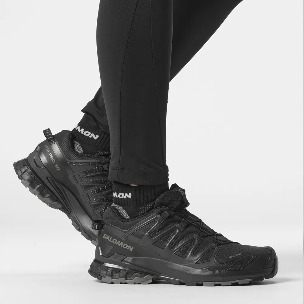 【salomon官方直營】女 XA PRO 3D V9 Goretex 健野鞋(黑/幻灰/藍灰)