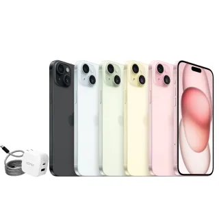 【Apple】iPhone 15(128G/6.1吋)(20W充電器+快充磁吸編織線)