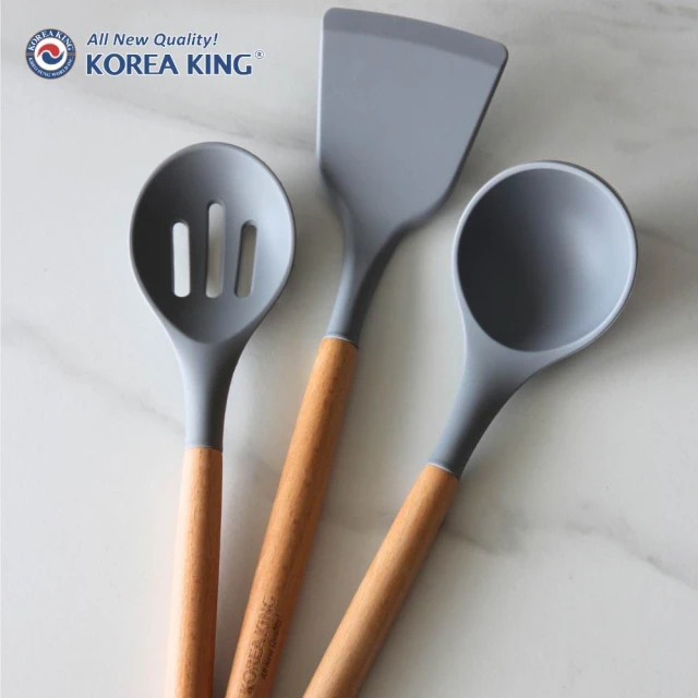 Korea King 食品級矽膠廚具組(SGS檢驗通過食品級矽膠不傷鍋具)