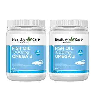 【Healthy Care】澳洲深海魚油 Omega-3膠囊 2入組(400顆入/DHA/EPA/原廠公司貨)