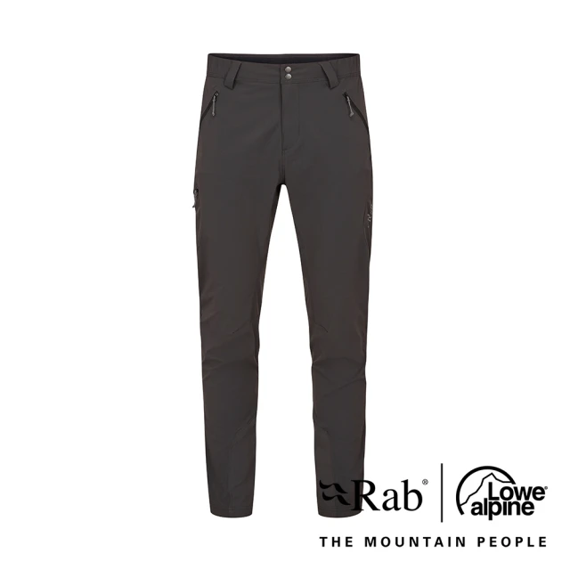 RAB Ascendor Light Pants 輕量防潑水登山長褲 男款 煤炭黑 #QFW01