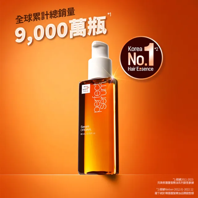 【miseenscene 魅尚萱】全新升級 完美修護系列 護髮精油 80ml x2入(修護/滋養/造型/水潤)