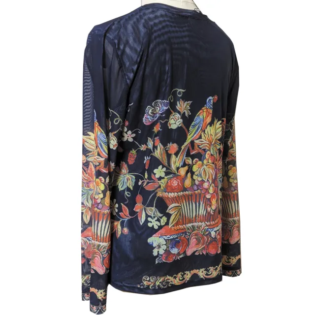 【PANGCHI 龐吉】出清品 花鳥彩豔薄上衣(2323275/35/36/37/38)