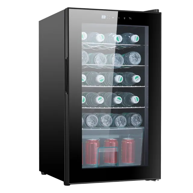 【Baimeisi】58L小型保鮮家用玻璃門茶葉冷藏展示櫃(冷藏冰箱 酒櫃 冷藏櫃 冰吧 紅酒飲料櫃)