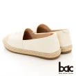 【bac】立體衍縫包頭草編鞋(米白色)