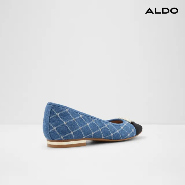 【ALDO】PRERI-時尚小香風金飾平底鞋-女鞋(藍色)