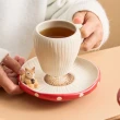 【JEN】紅蘑菇松鼠咖啡杯碟組