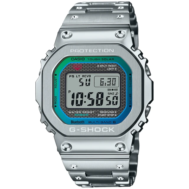 CASIO 卡西歐 G-SHOCK夏季光澤雙顯錶(GMA-P