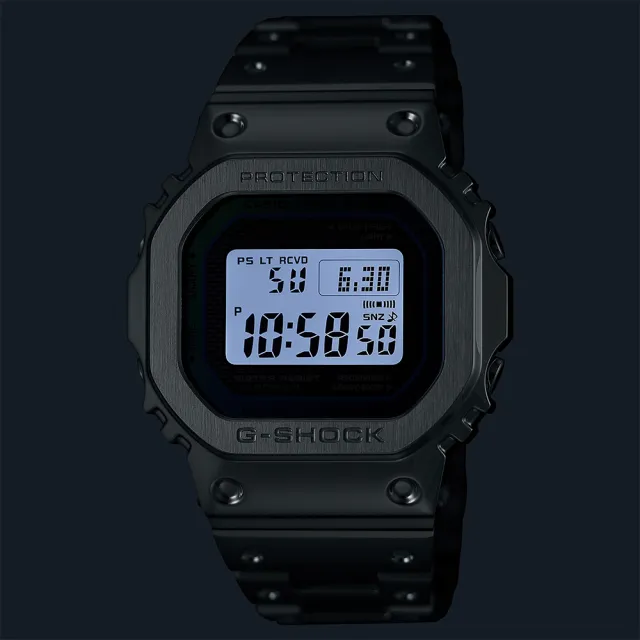 【CASIO 卡西歐】G-SHOCK 太陽能藍牙電波錶 禮物 開學(GMW-B5000PC-1)