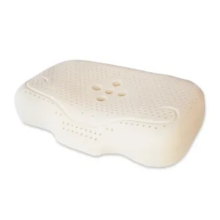 【班尼斯】飛碟護頸天然乳膠枕頭-壹百萬馬來西亞製正品保證-附抗菌棉織布套、手提收納袋(天然乳膠枕)