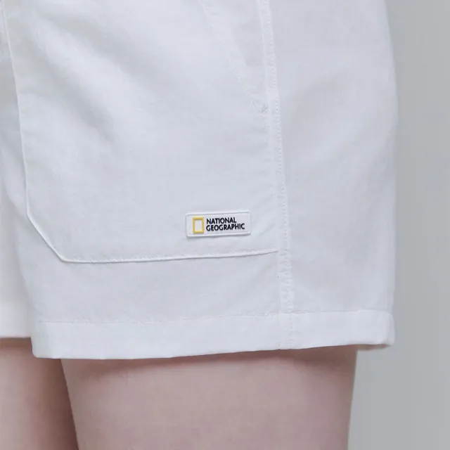 【National Geographic 國家地理官方旗艦】女裝 HARLEQINTUSK 基本款衝浪短褲 - 白色