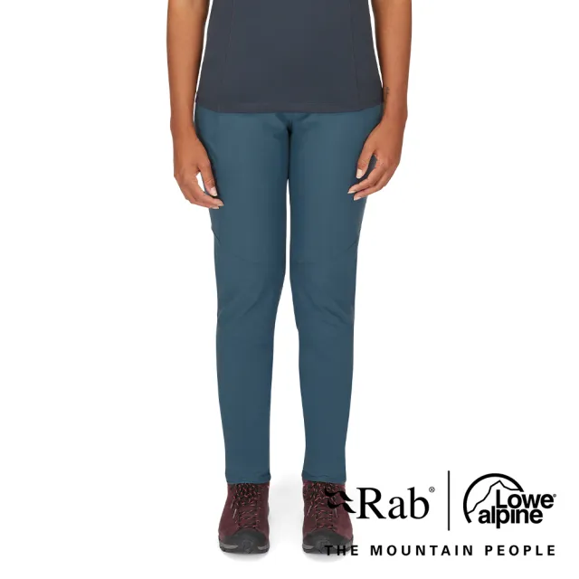 【RAB】Incline Light Pants Wmns 輕量防潑水軟殼長褲 女款 獵戶藍 #QFV06