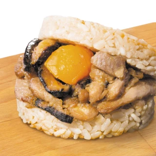 【KKLife】粽香滷肉米漢堡4盒共12顆(177±10g/顆;3顆/盒;端午)