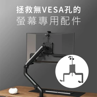 【新錸家居】無VESA孔螢幕專用配套件 液晶電腦支架桌上面型(加強版通用17-32吋電腦無孔固定 雙固定更牢靠)