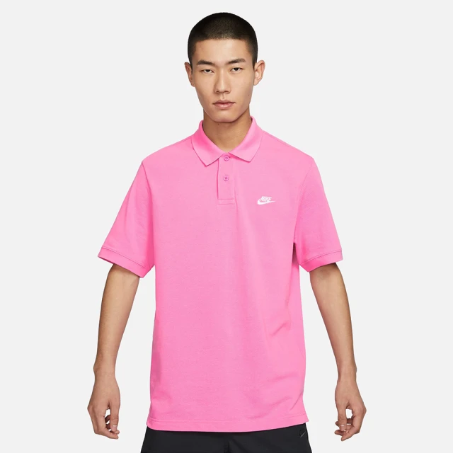 NIKE 耐吉 上衣 男款 短袖上衣 POLO衫 運動 AS M NK CLUB SS POLO PIQUE 粉 FN3895-675