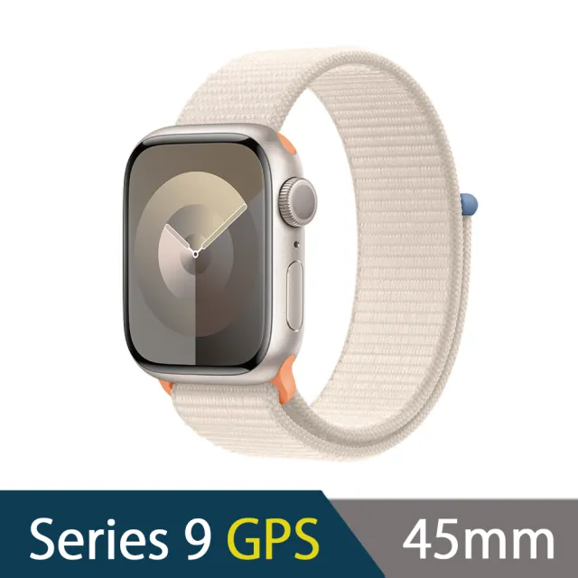 三合一快充組【Apple】Apple Watch S9 GPS 45mm(鋁金屬錶殼搭配運動型錶環)