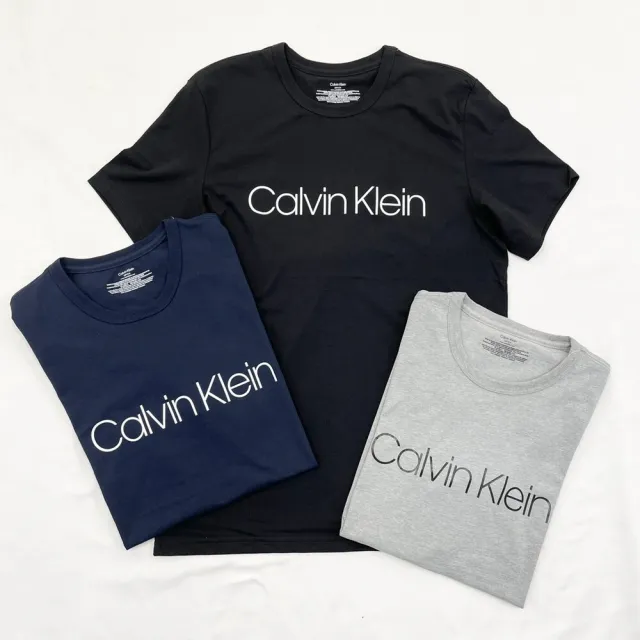 【Calvin Klein 凱文克萊】短T 現貨 男款 簡約英文字 T恤 短袖 素T CK  上衣 觸感佳(短袖 T恤)