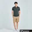 【GFoneone】冰絲無痕短袖男紳士口袋POLO衫-深灰(男商務POLO衫)