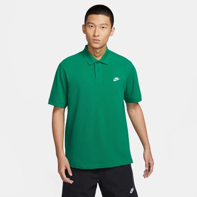 NIKE 耐吉 上衣 男款 短袖上衣 POLO衫 運動 AS M NK CLUB SS POLO PIQUE 綠 FN3895-365