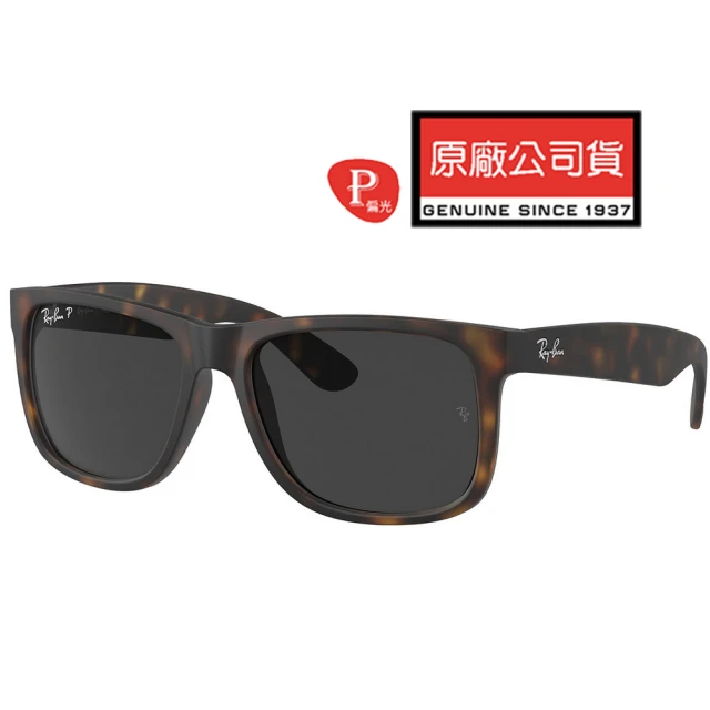 RayBan 雷朋 亞洲版 時尚偏光太陽眼鏡 RB4165F 865/87 55mm 霧玳瑁框深灰偏光鏡片 公司貨