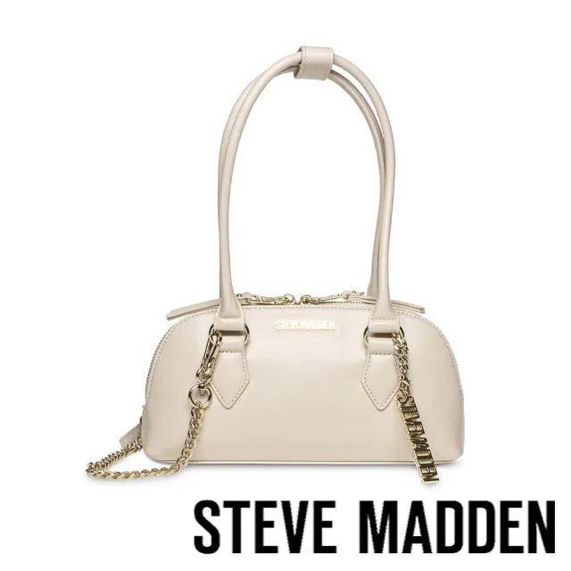 【steve madden】BCURTIS 肩背鍊條法棍包(米色)