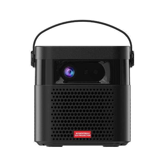 wondermax SS5-R 是一款輕巧可攜式微型投影機，尺寸僅14.6x12.8x13cm，重量1.1kg，適閤家用、辦公或旅行使用。採用LED光源，亮度達600lm，對比度5000:1，支援Full HD 1920x1080解析度及4K輸入，投射比例16:9，距離1M即可投射38吋畫面。內建喇叭提供音效，HDMI介面輕鬆連線電腦或HDTV。燈泡壽命長達20000小時，低功耗25W，電源19V/3.42A。產地中國，黑色系設計，一年保固，BSMI認證R3C213，品質可靠，是微型投影機的理想選擇。