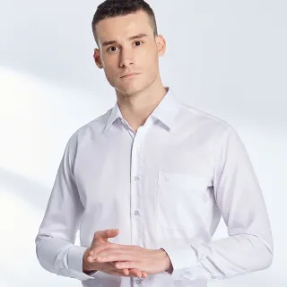 【MONTAGUT 夢特嬌】新手入門款 吸濕排汗 涼爽快乾免燙 白色 839509-01(長袖襯衫)