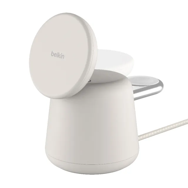 【BELKIN】WIZ020btH 15W Magsafe BoostCharge Pro2合1無線快速充電底座