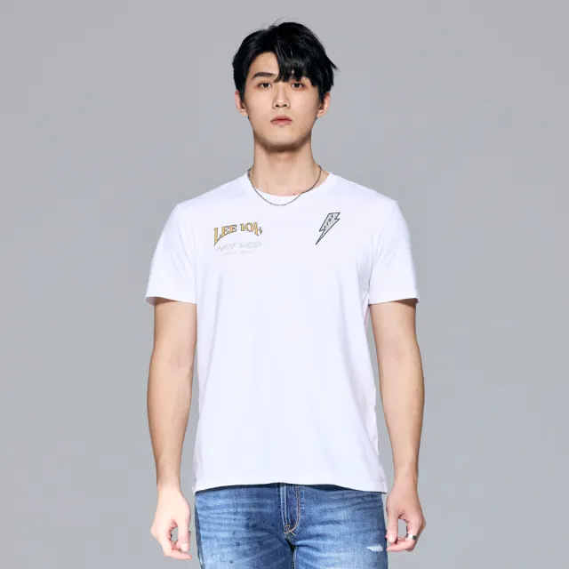 【Lee】男裝 短袖T恤 / 賽車風格印花 共2色 標準版型 / 101+系列(LB402025179 / LB402025K14)