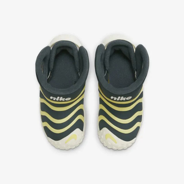 【NIKE 耐吉】Dynamo Go Boot PS 中童 休閒鞋 運動 毛毛蟲鞋 舒適 輕量 黑黃(DQ6009-300)