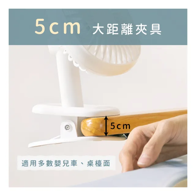 【KINYO】360度旋轉USB充電式可夾式小風扇/USB風扇/立扇/夾扇(嬰兒車/車用/辦公室必備UF-2544)