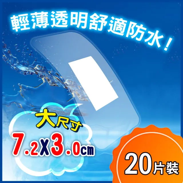 【Dr. Check Nursing Expert 護理專家】防水透氣貼布20入-團購12盒組(低敏不沾黏7.2cmX3cm-共12盒/240片入)