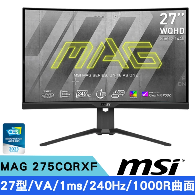 MSI 微星 G274QRFW 27型 平面電競螢幕品牌優惠