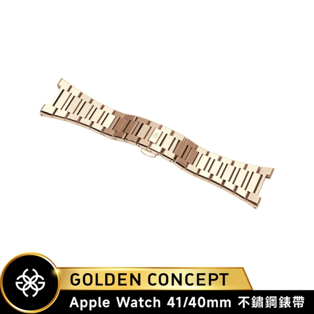 Golden Concept Apple Watch 40/41mm 316不鏽鋼錶帶 ST-41-SL 玫瑰金