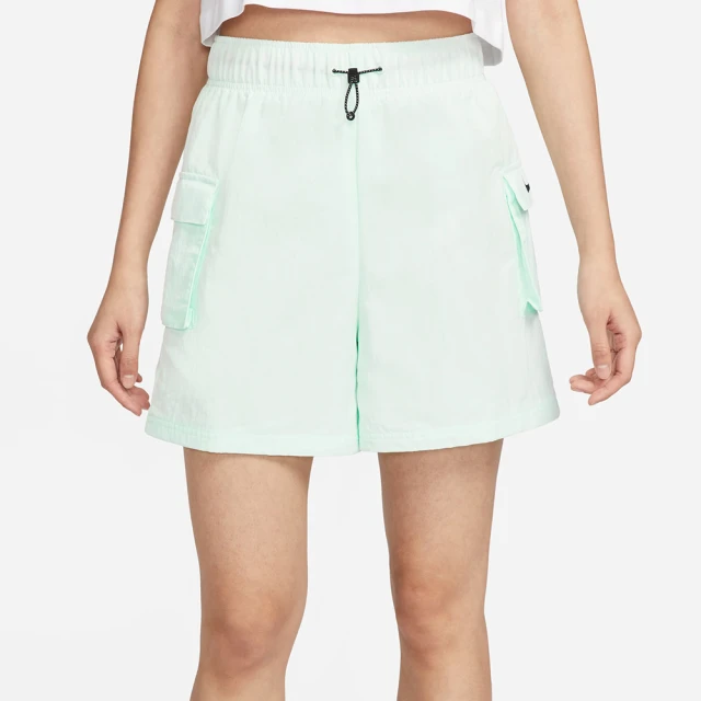 NIKE 耐吉 AS W NSW ESSNTL WVN HR SHORT 薄荷綠 短褲 女款 運動褲 休閒褲(DM6248-394 ∞)