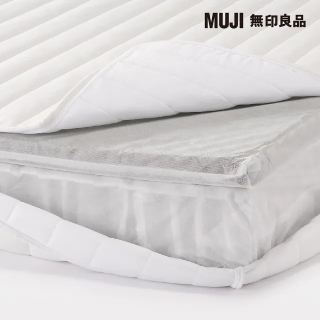 【MUJI 無印良品】高密度獨立筒翻身型床墊/D 約寬142*深196*高21cm(大型家具配送)